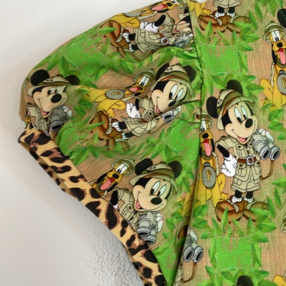 NWOT Sweet Petunia Clothing Walt Disney World Mickey & Pluto Safari Dress Sz 14 - Picture 6 of 9